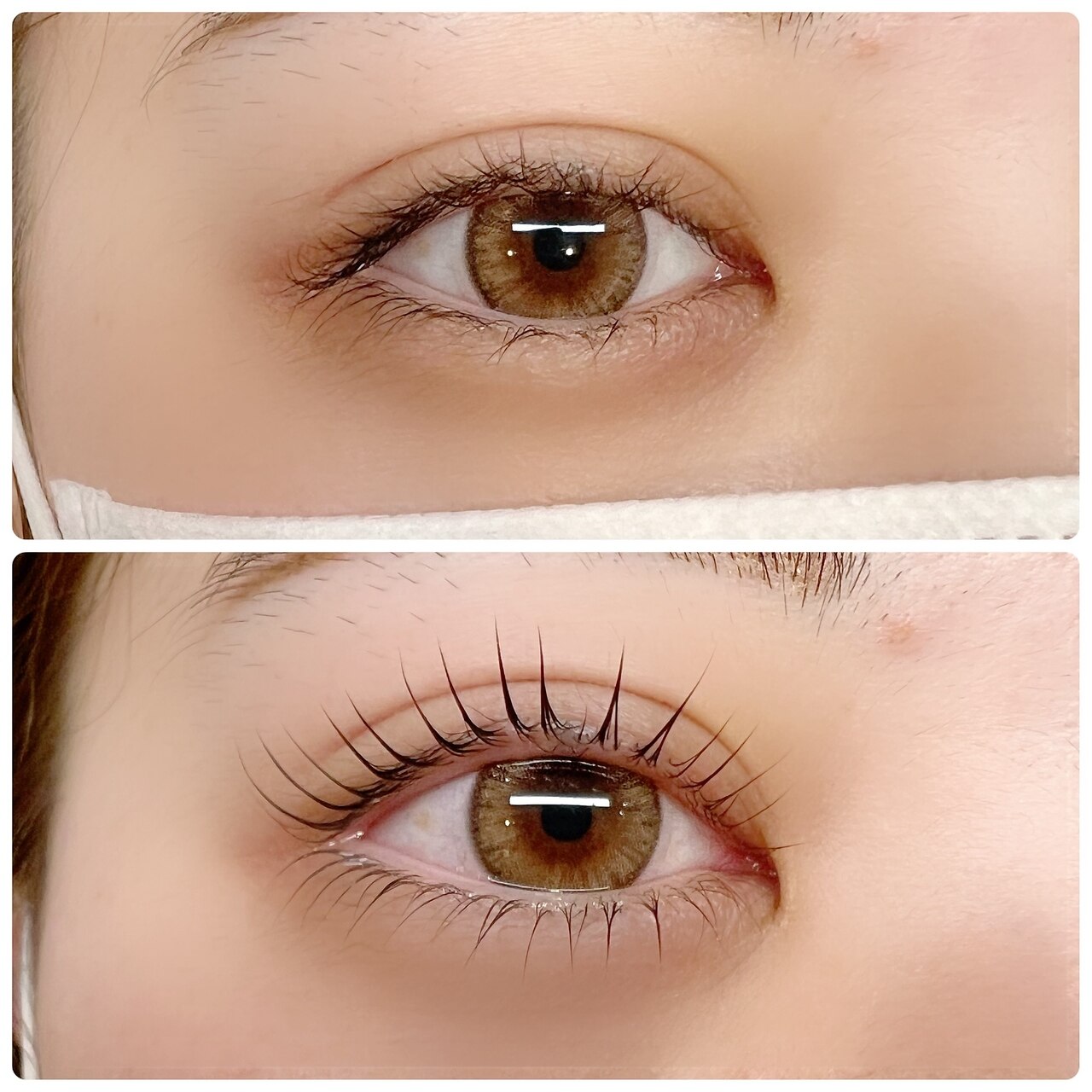 【2ヶ月以内来店】華やかぱっちり☆トリートメント付上下まつげパーマ￥7700