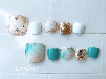 ラティレ 銀座(Lattirer)/夏フット♪ターコイズ
