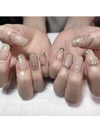 ミラー/花/ヌーディー