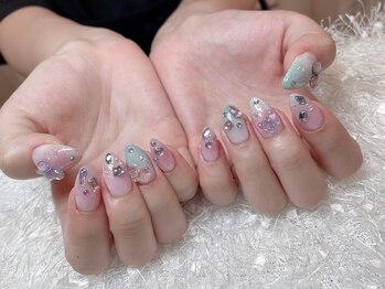 レアネイル 新宿(le'a nail)/パステルチークネイル
