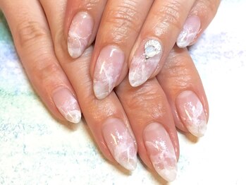 【天然石シアーマーブルネイル】