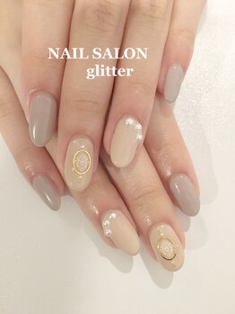 ネイルサロン グリッター(NAIL SALON glitter)/ガーリーネイル