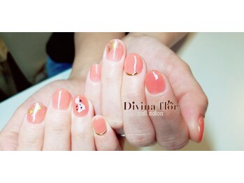 キイコネイル(kiiko.nail)/ミルキーオレンジネイル