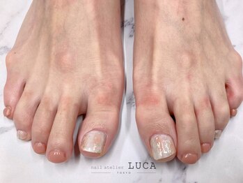 ネイルアトリエルカ(nail atelier LUCA)/W-679　ニュアンスフットネイル