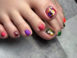 フット×カラフルカジュアル
