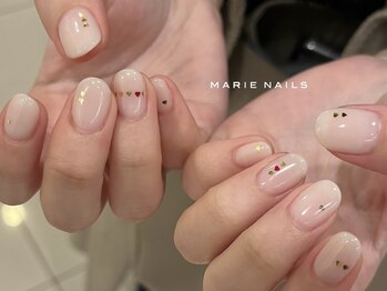 マリーネイルズ 心斎橋店(MARIE NAILS)/新規様¥6,600円 ハート 0213e