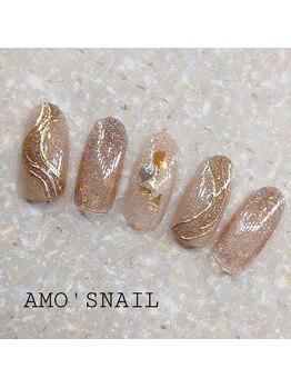 アモズネイル さっぽろ東急百貨店(AMO'S NAIL)/11000円デザイン