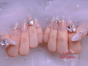 ユミ(U mi)/チップ長さ出しチークネイル