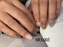 モアレネイル(moare' nail)/ハンド/持ち込み90分アート¥8000