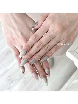 シトロン(CITRON)/cherry nail