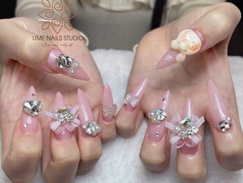 ウメネイルスタジオ(UME NAIL STUDIO)/長さだしやり放題×つけ放題
