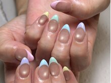 アール(R)/マグネットベースフレンチネイル