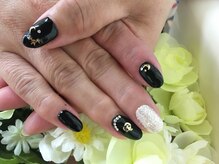プルミエ ネイル(Premier Nail)/モノトーン★大人ハロウィン