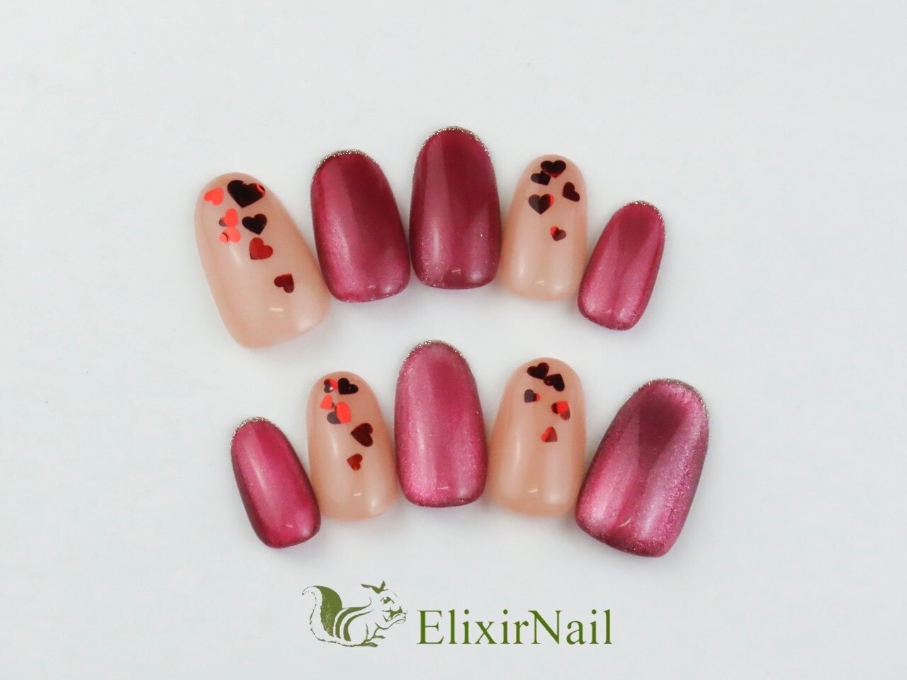 2025年-2026年冬トレンド】ハート バレンタインのネイルデザイン集