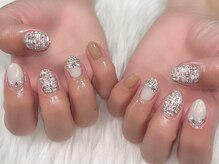 QBネイル 多摩センター店(QB Nail)/ツイードネイル！ &nbsp;¥7,500