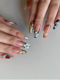 個性的エンボスアート×フレンチ