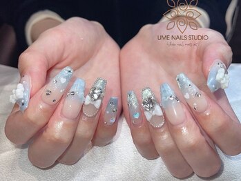 ウメネイルスタジオ(UME NAIL STUDIO)/長さだしやり放題×つけ放題