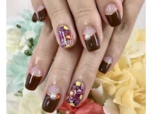 ダブルネイル(Double Nail)/大人フラワーネイル☆