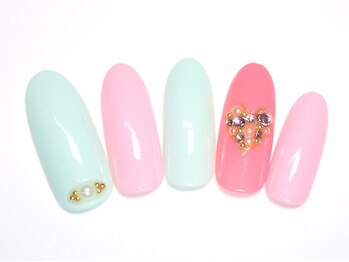 ワンネイル(ONE NAIL)/＃ガーリー＃ポップ＃ハート