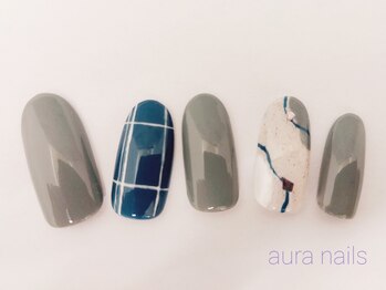 アウラネイルズ(aura nails)/☆ベーシックデザイン￥7800