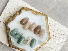 アントレッド(entraide)/シンプルネイル（2月monthly）