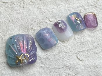アイネイルズ 池袋店(I-nails)/ぷっくりサマーフット