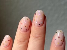 アイネイルズ 梅田店(I nails)/Meg限定シンプル星クリアネイル