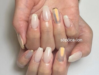 ソポカロン(sopoca-lon)の写真/【オフなし】フット親指2本アート6000円ふかふかソファで施術!フットバス付き!お買い物帰り,仕事帰りにも◎