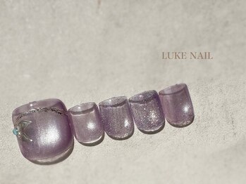 ルークネイル 恵比寿店(LUKE NAIL)/【フット】マグネットフラワー