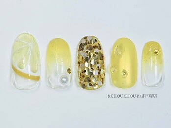 アンドシュシュネイル(&CHOU CHOU nail)/フルーツネイル（レモン）