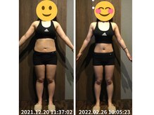 美容整体院元 光の森店/ダイエット3ヵ月　before＆after