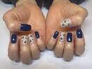 カジュアルお花ネイル