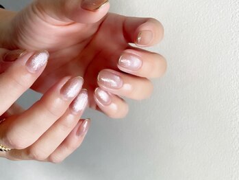 ミニュイ(nail minuit)/シンプル×ミラー