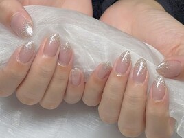 シルバーラメグラデーション