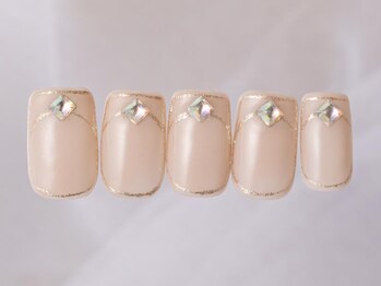 アイネイルズ 新宿店(I nails)/囲みフレンチストーン8980円