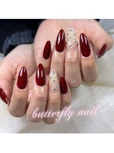 蝶々ネイル バタフライネイル(butterfly nail)/