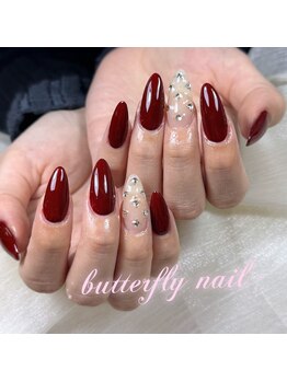 蝶々ネイル バタフライネイル(butterfly nail)/