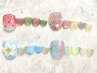 【フットジェル】季節限定★定額デザインジェル4種類￥7830ケア込♪