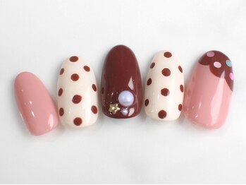 ネイリス(NAILISS)/チョコ/バレンタイン/ドット