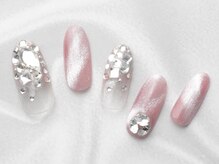 ソウ 難波店 nail salon Sou/マグネット×キラキラnail