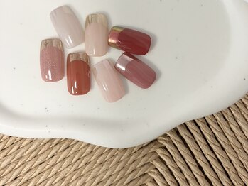 ジュエ ネイルスタジオ(jouer nailstudio.)/ミラーフレンチ