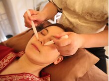 紅館足道/お顔周りをほぐす