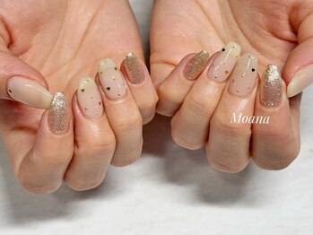 モアナ(Moana)/オフホワイト×ゴールド