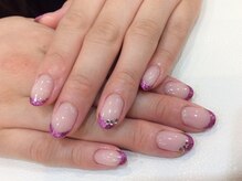 シャンネイルケアサロン(Shan Nail caresalon)/パープルフレンチ