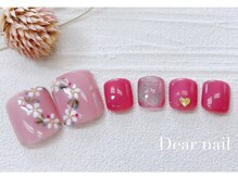 ディア ネイル(Dear nail)/フットハート型花冠
