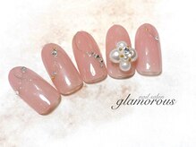 ネイルグラマラス 西新井店/《パラジェル》ビジューネイル