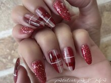 アトリエ アイハ(aiha)/赤×チェック