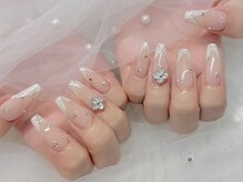 バベル 北堀江店(Babel)/Vフレンチネイル ¥8000+追加