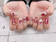 ネイル ビューティーマジック 葛西本店/マグネットいちごネイル