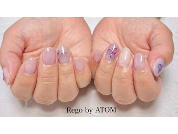 リゴーバイアトム(Rego by ATOM)/紫陽花ネイル